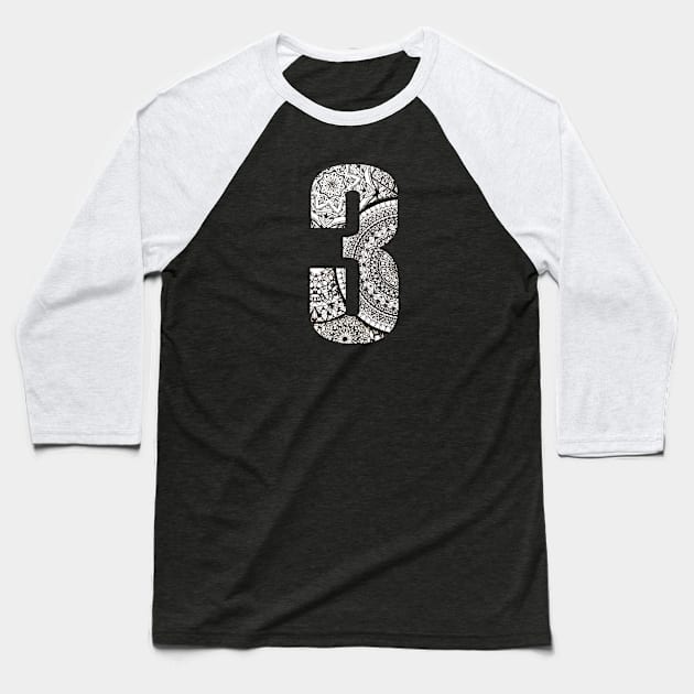 Three Baseball T-Shirt by Lamink